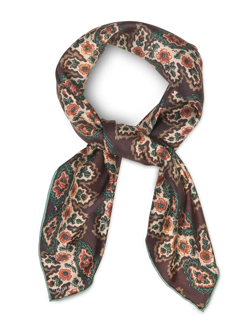 Small Classical Dara Scarf, Brown