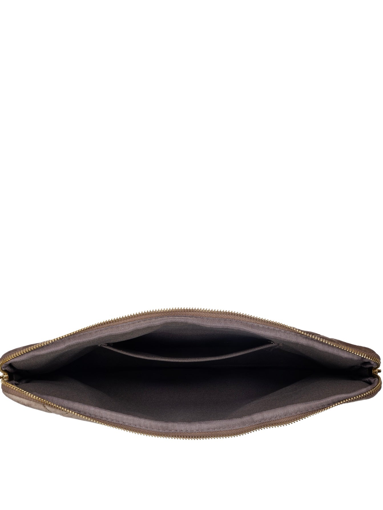 Velvet Quilted Mac Cover, Taupe