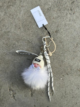 Bag Charm, White Babyface