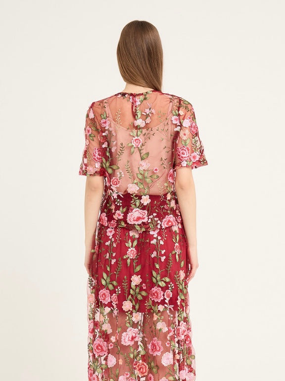 Fuschia blouse