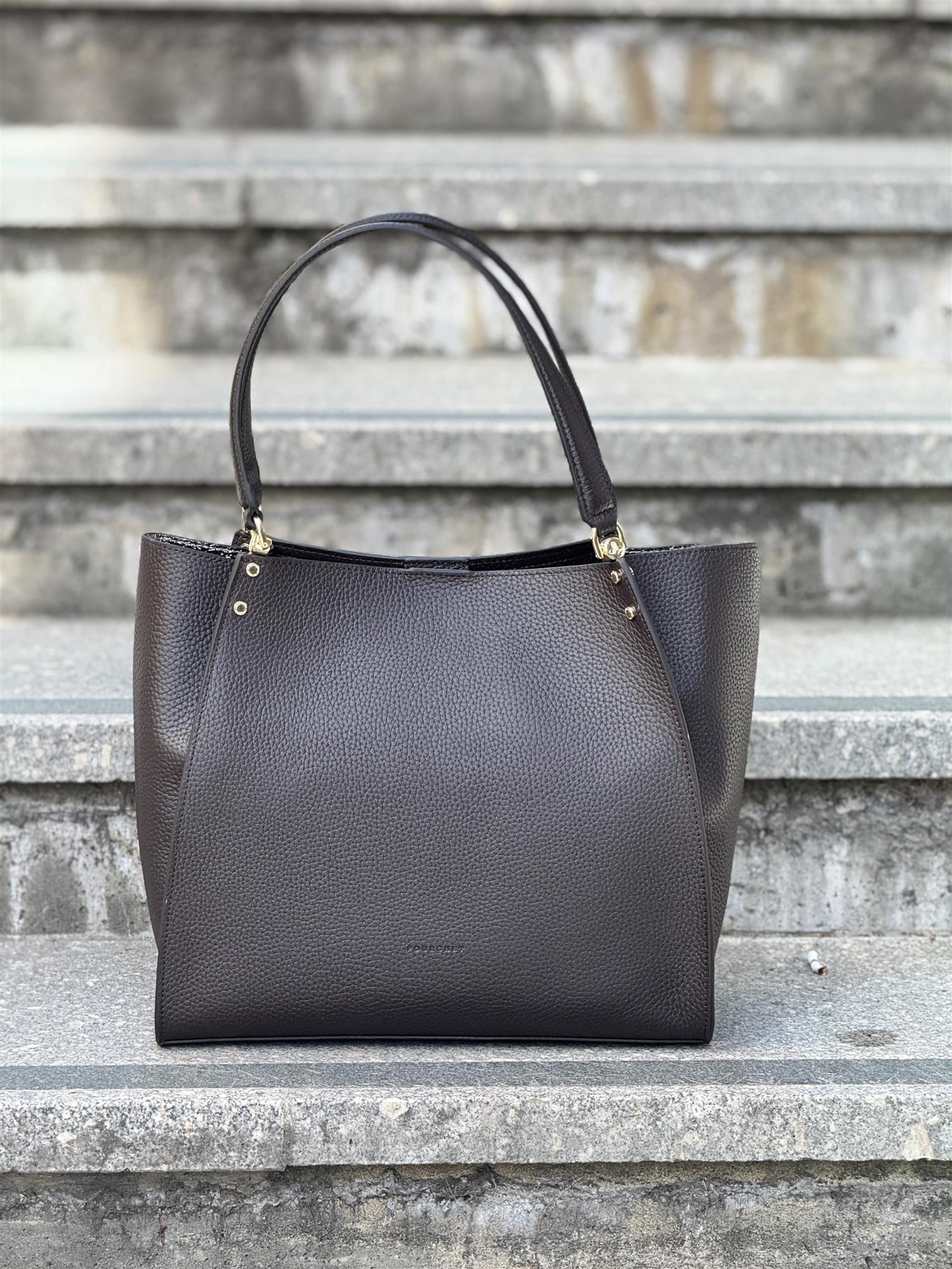 Hebdo shoppingbag Large, Marron
