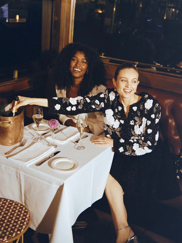 Beaded Cropped Jacket, Glamour