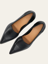 Pumps, Black calf 80