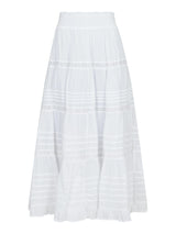 Felicia S Voile Skirt, White