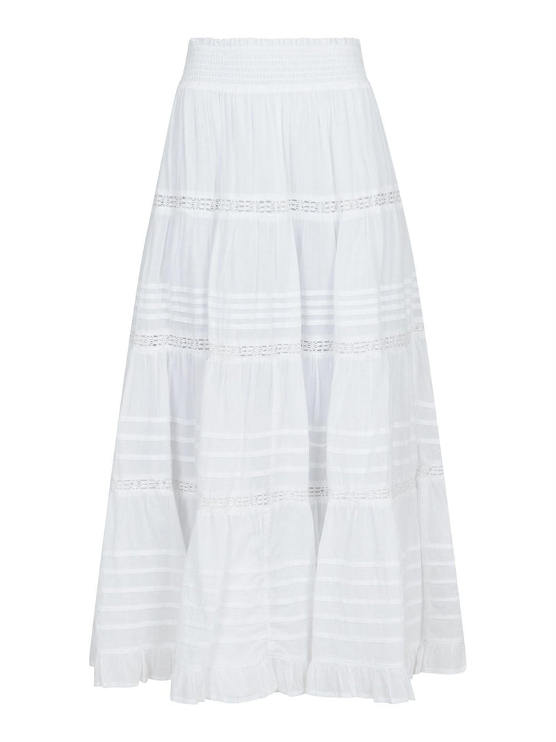 Felicia S Voile Skirt, White