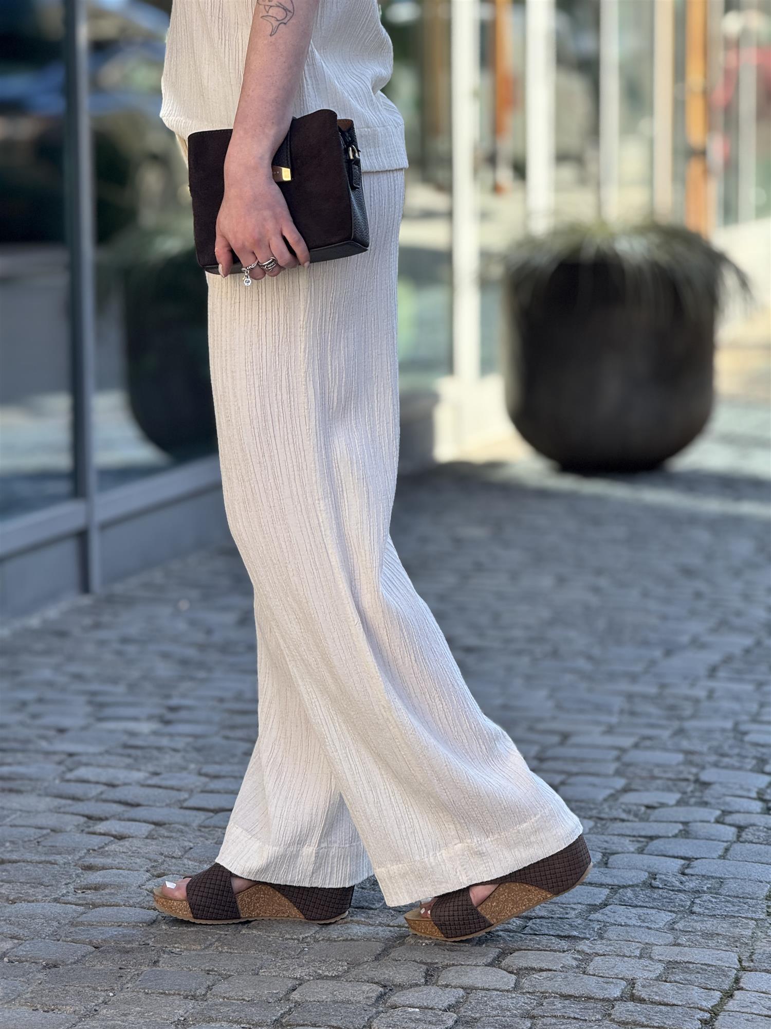 LR-REMY 2, pants, Cream