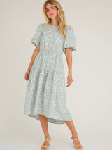 Ana dress, Dusty Mint