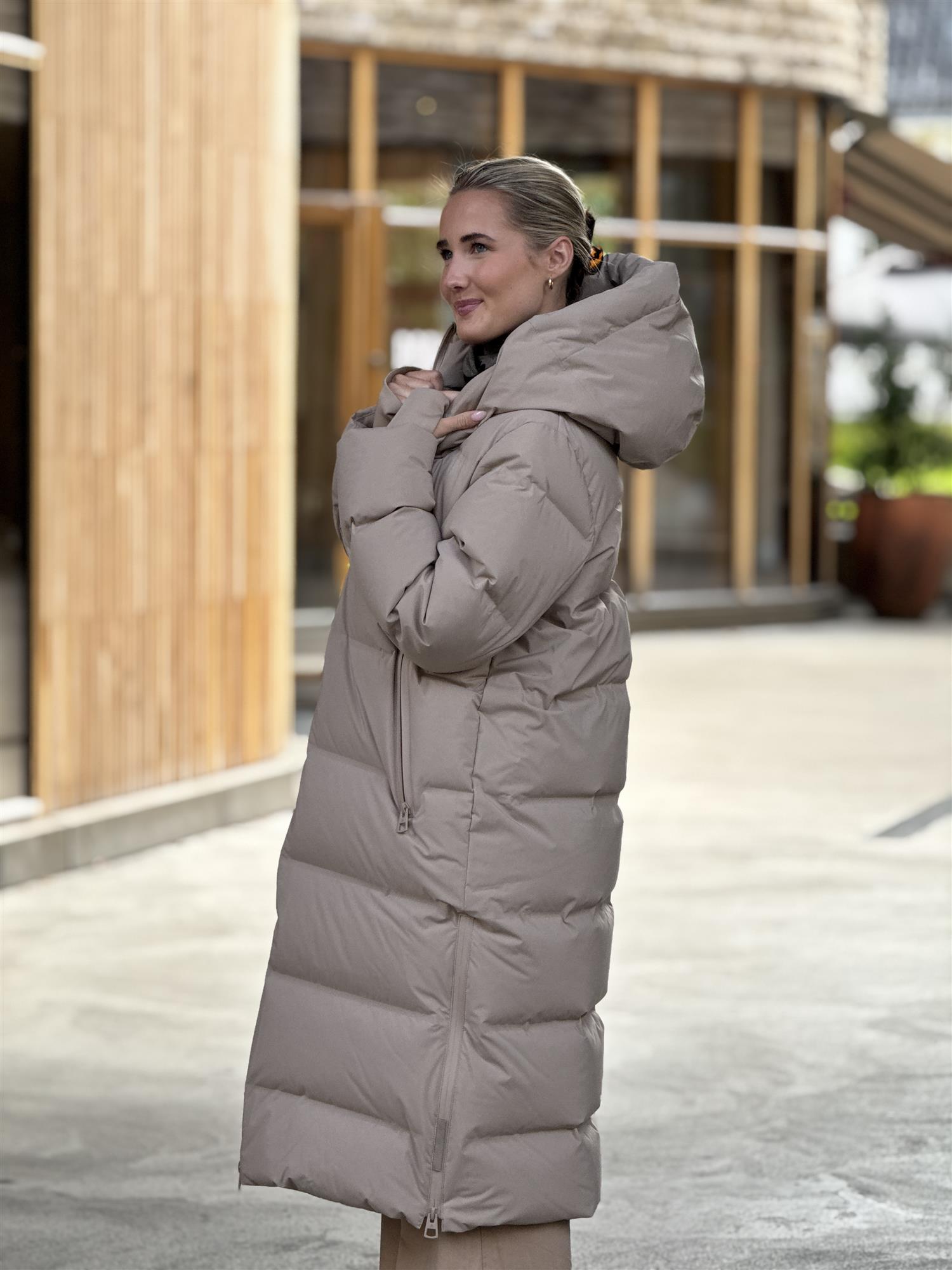 Outdoor Coats, Taupe