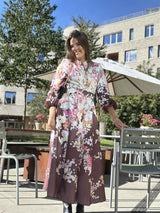 Brown Flower Dress