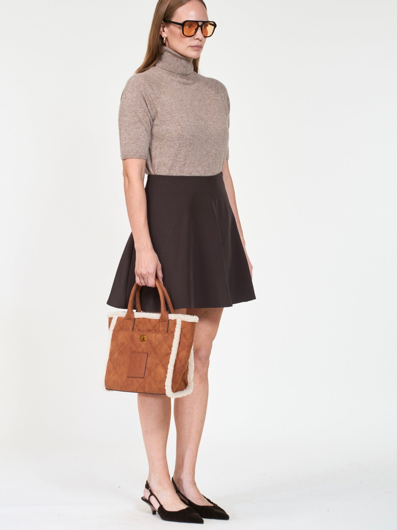 Darcy Mini Shearling, Chestnut