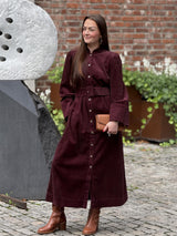 Corduroy Belt Dress