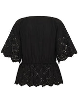 Rosalie PW Bluse, Sort