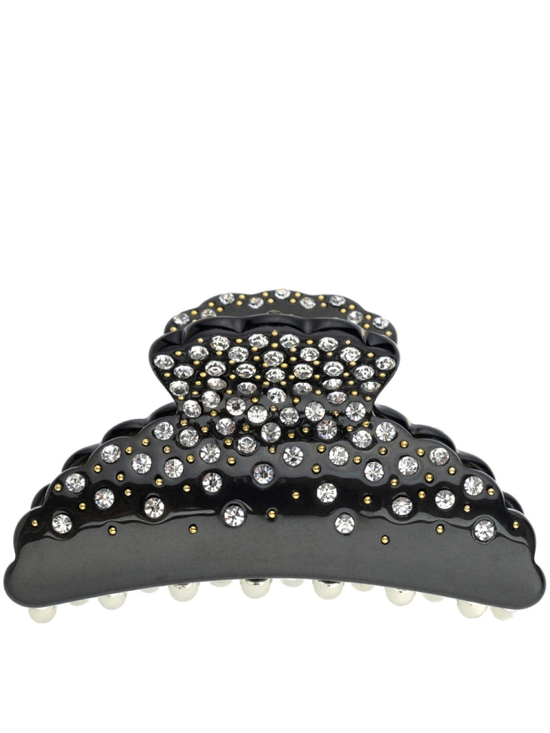 Crystal Hair Claw Large, Black