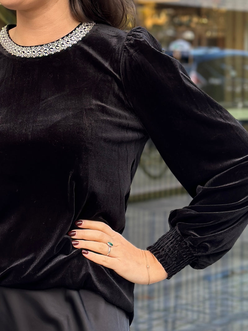 Alondra - Blouse, Black