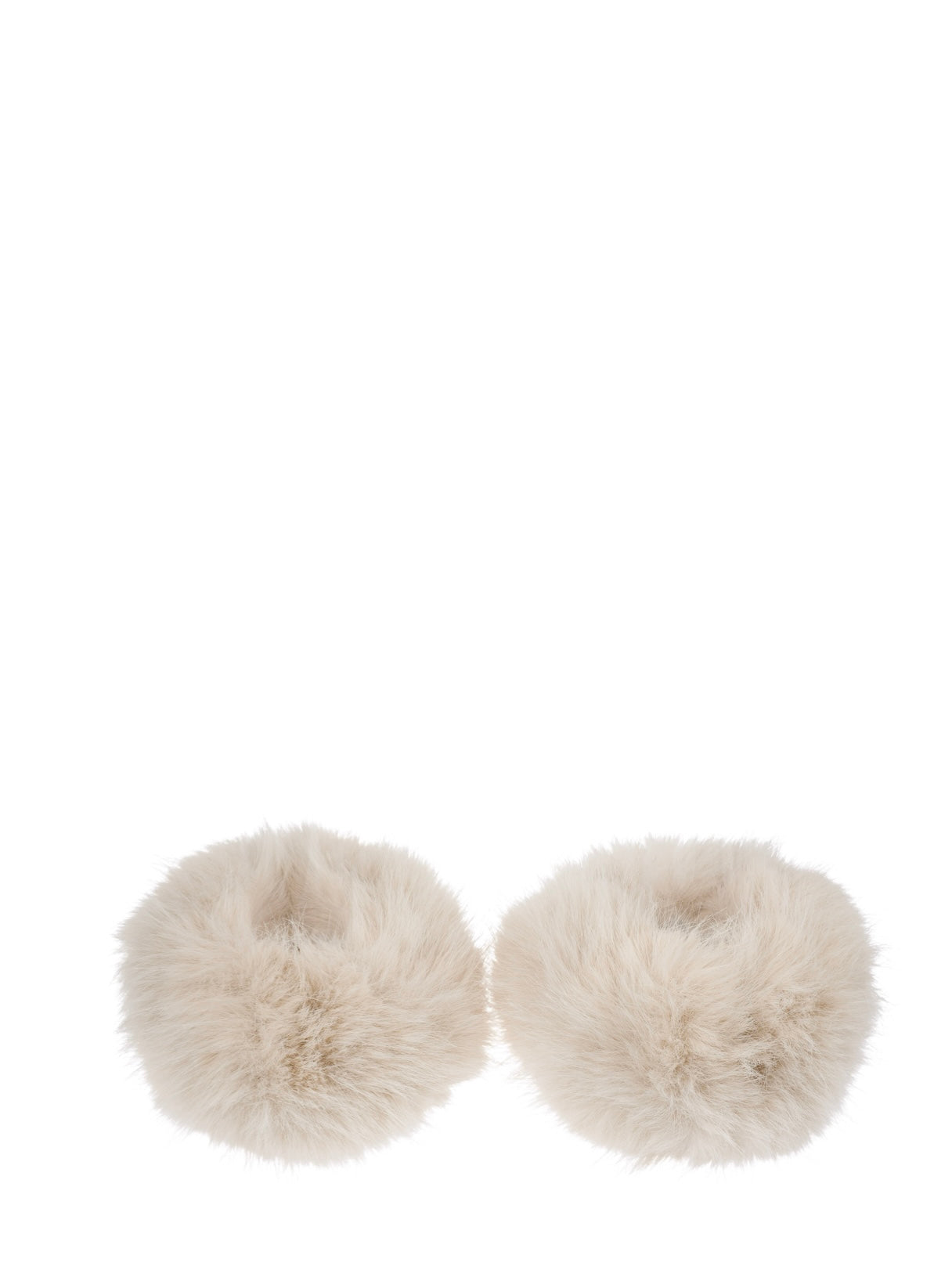 Faux Fur Fox Wrist Cuffs, Sand
