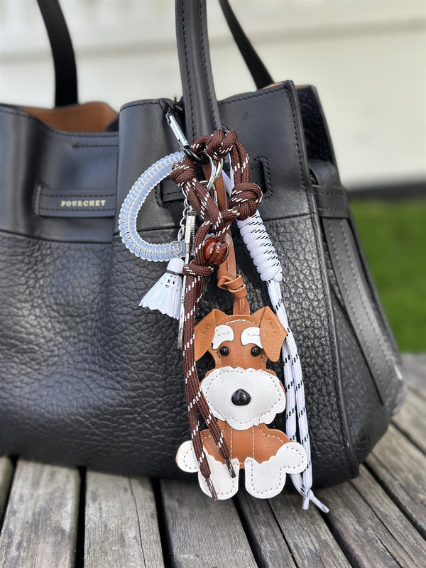 Bag Charm, Camel Schnauzer