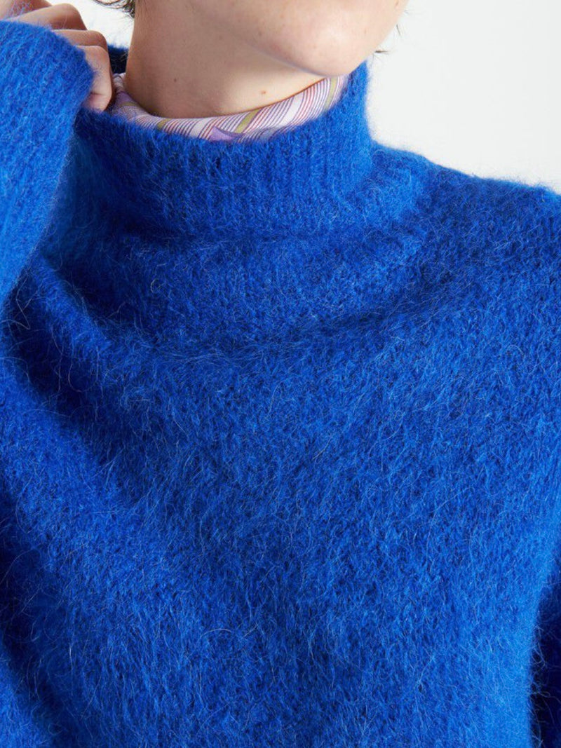 Niby Sweater T-Neck, Bleu