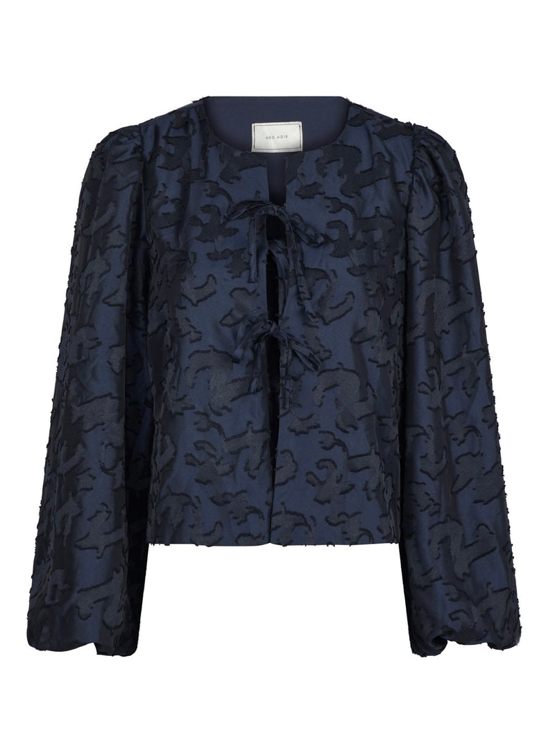 Daliska Artwork Blouse, Navy