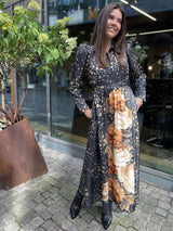 Tailored Satin Shirt Dress