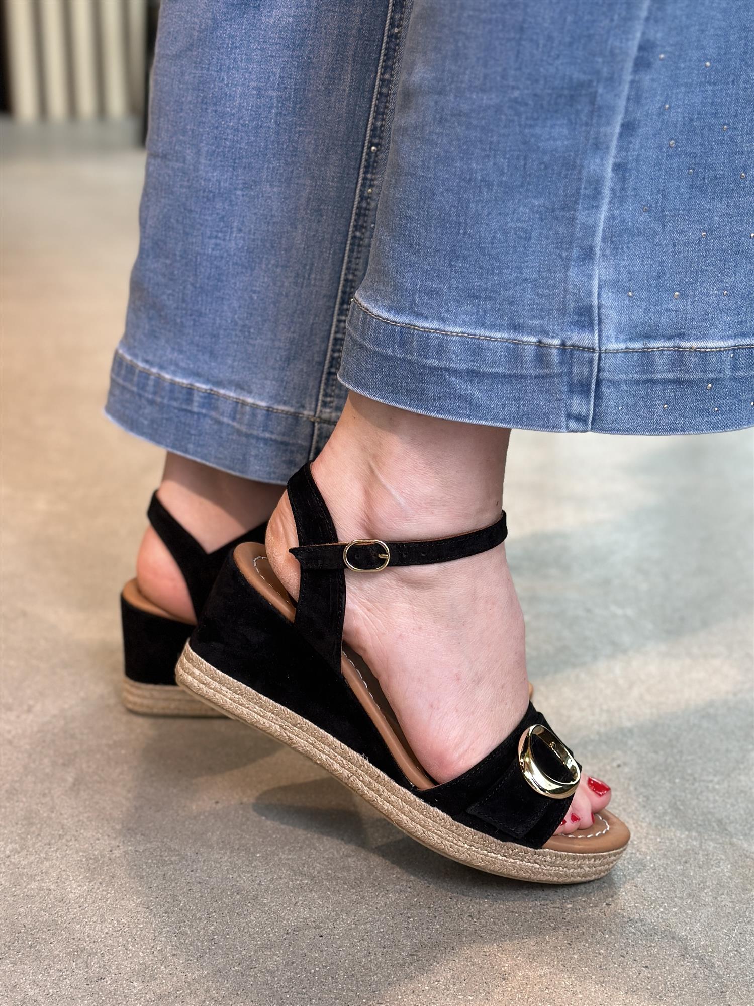 Black Suede Espadrilles