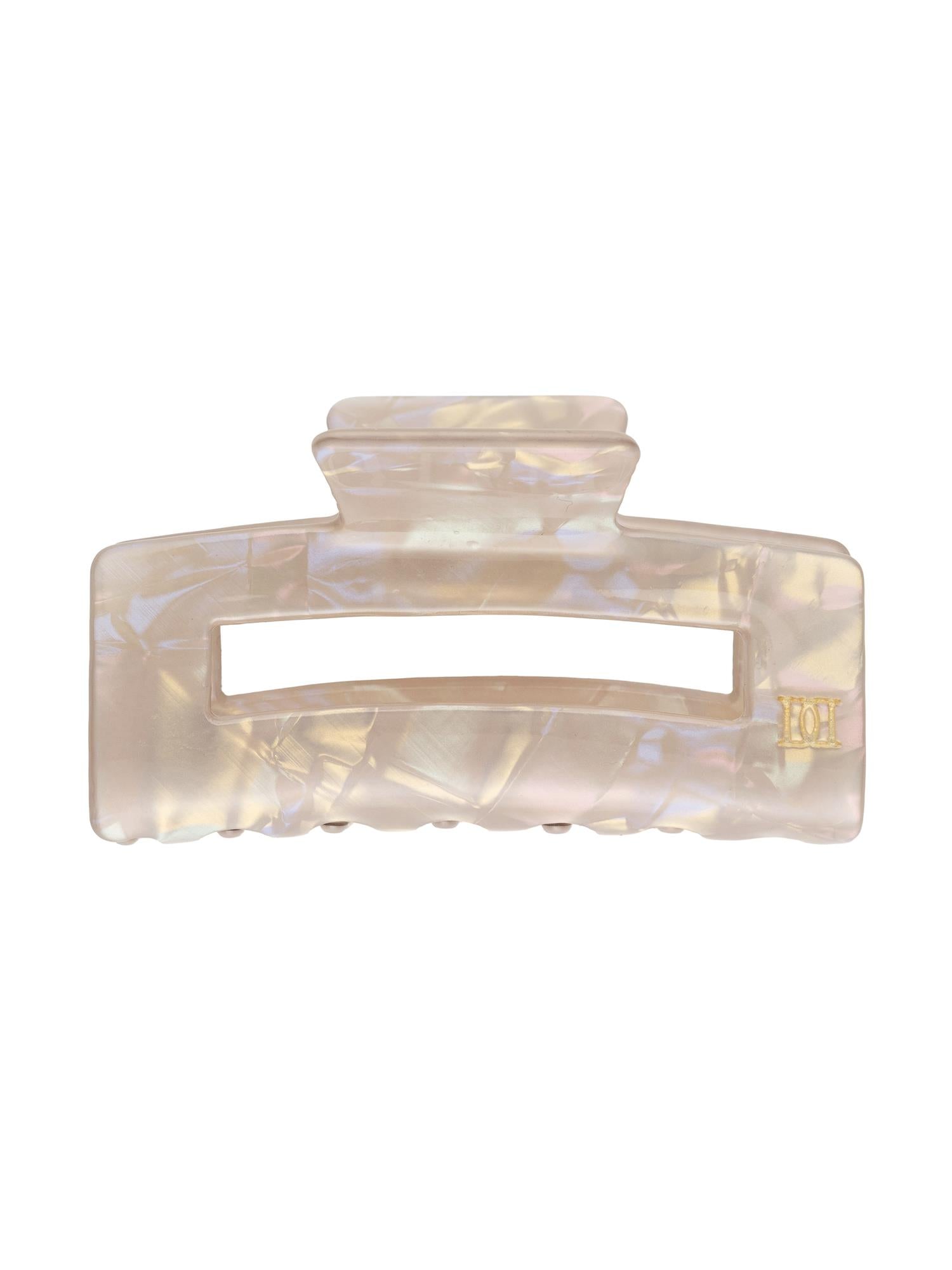 Square Hair Claw Small, Sand