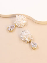 Bellissima-Silver flower earrings 925