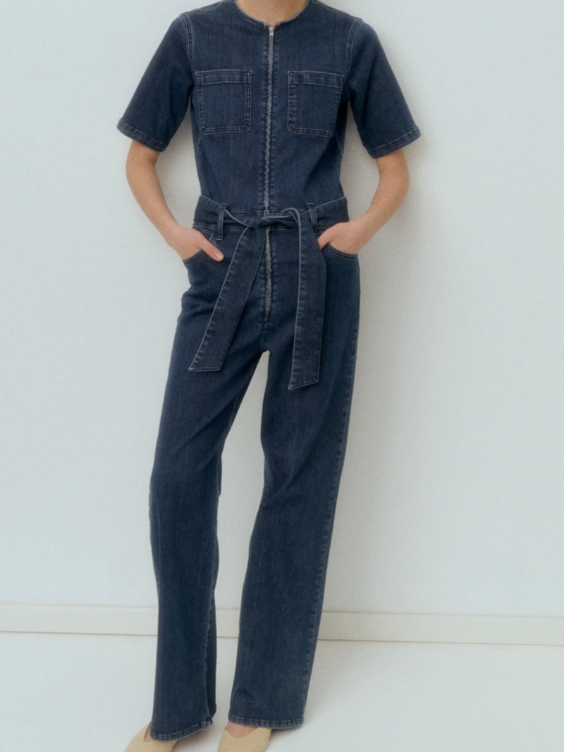 New Lavina SS Jumpsuit, Wash Tenerife