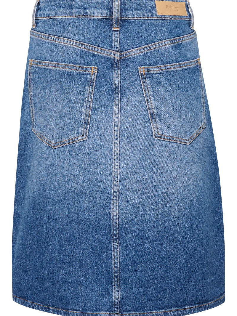 Leja PW Skirt, Medium Blue Denim