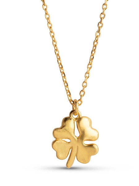 Necklace Organic Clover, Gull