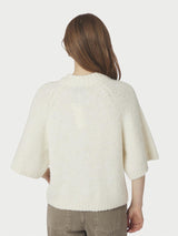 Benuta Fluffy Knit Cardigan, Off White