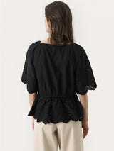Rosalie PW Bluse, Sort
