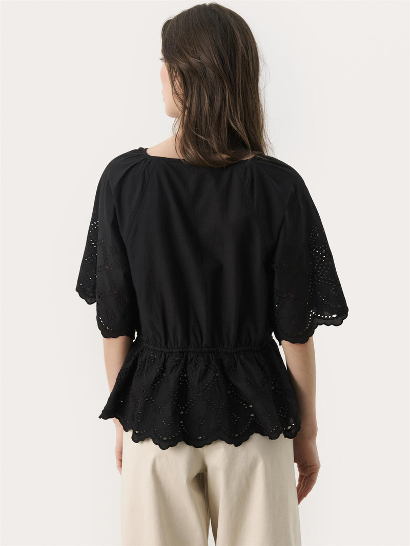 Rosalie PW Bluse, Sort
