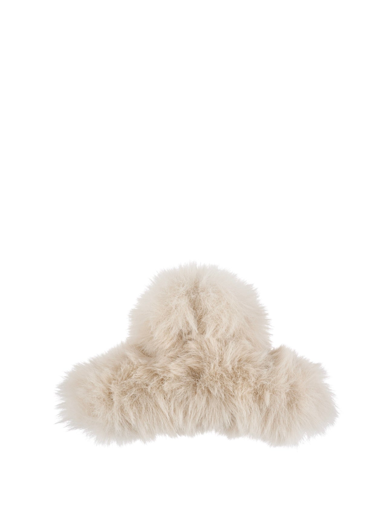 Faux Fur Hair Claw Looped, Sand