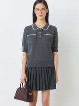 Polka Sweater, Black