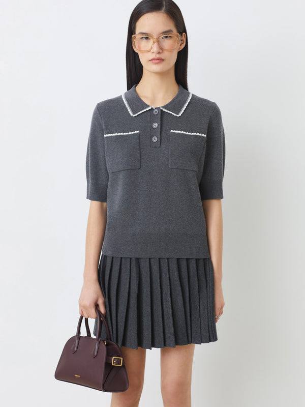 Polka Sweater, Black