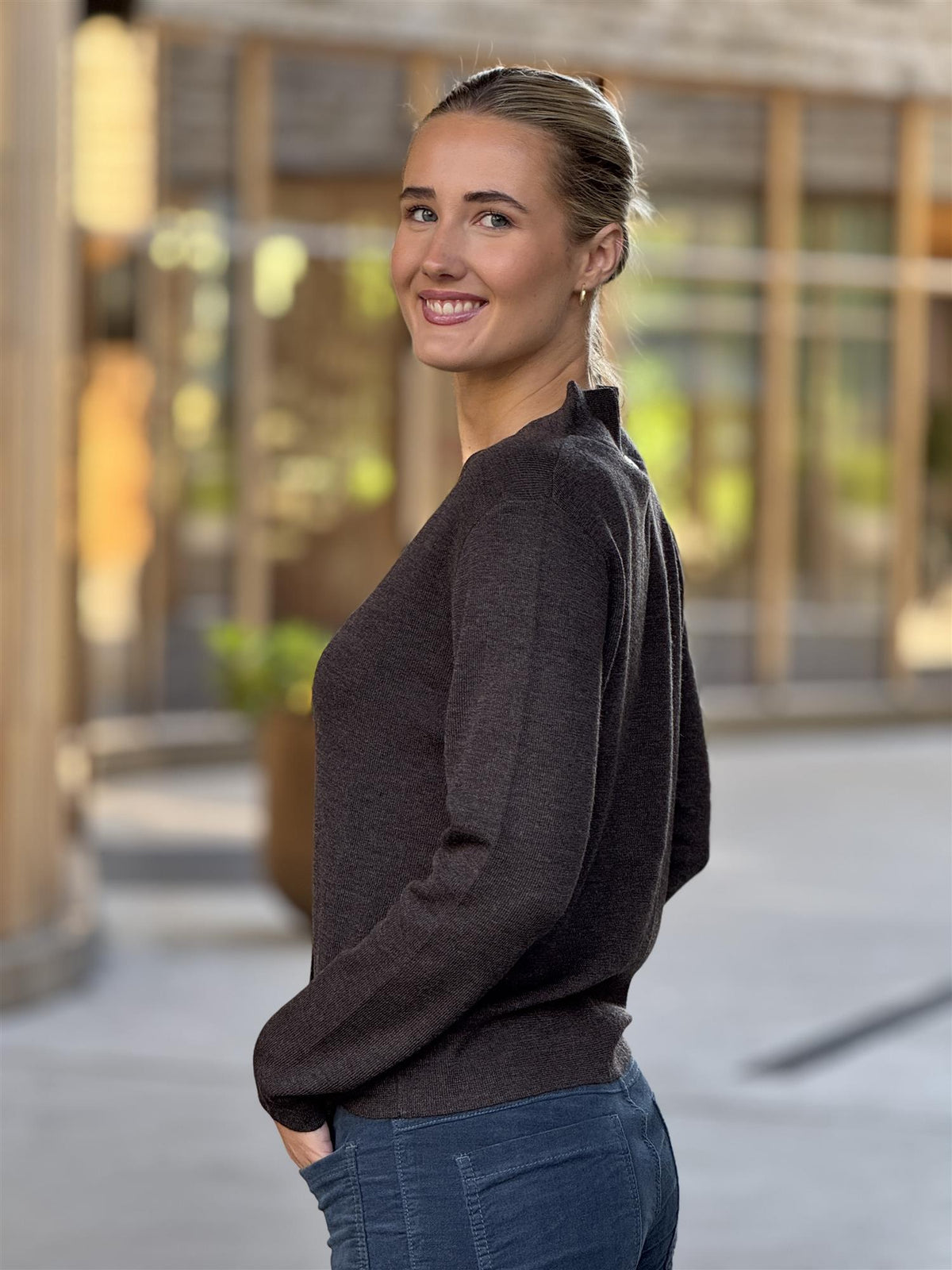 Cait Cardigan, Brown