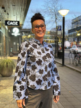 Cord Shirt, Blue Peony