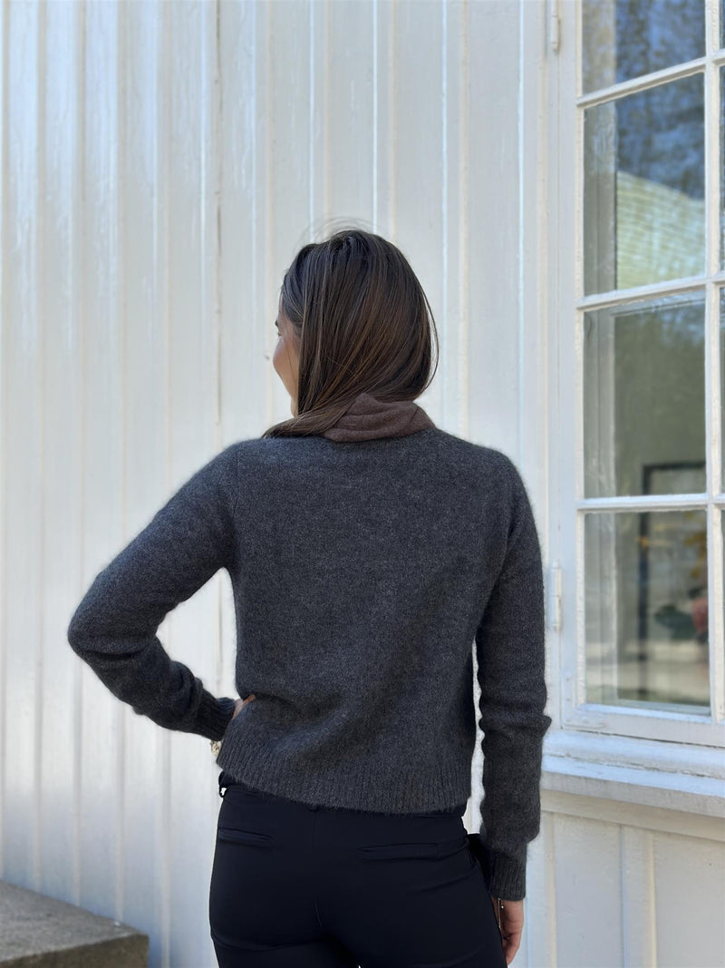 ULRIKKA Cardigan, Dark Grey