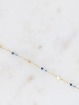 Bracelet northern star, gold/blue