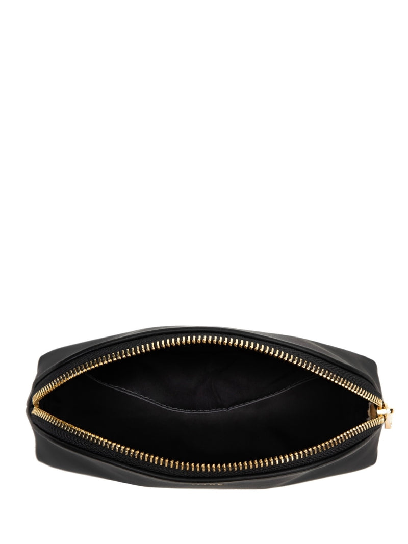 Small Leather Make-up Pouch, Black