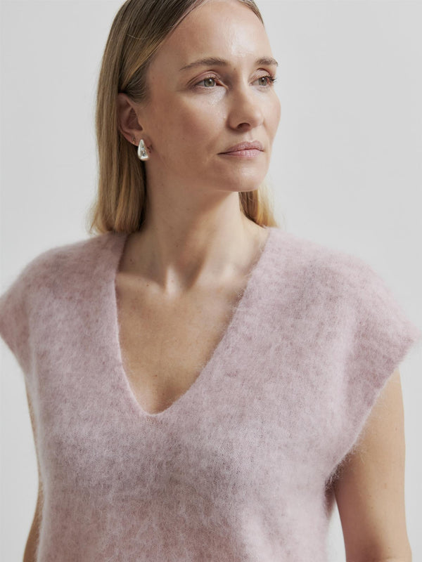 Camryn Knit Vest, Rose