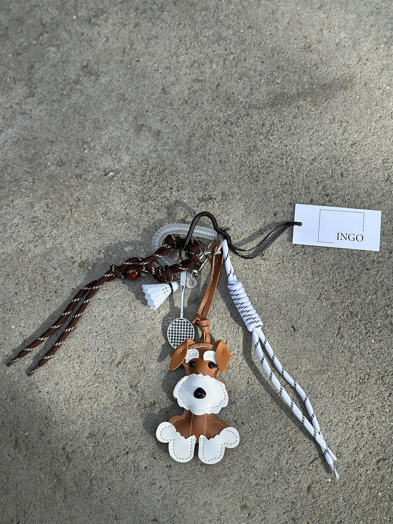 Bag Charm, Camel Schnauzer