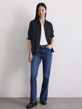 Blouse, kent collar, Night Blue