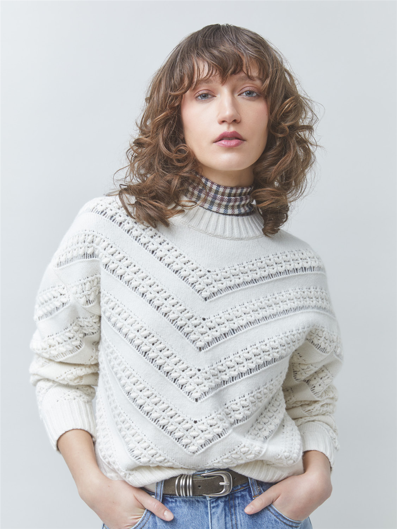 PERNEL Pullover, White