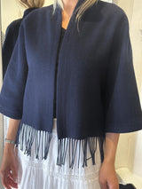 Keyla Lambswool Jacket, Navy