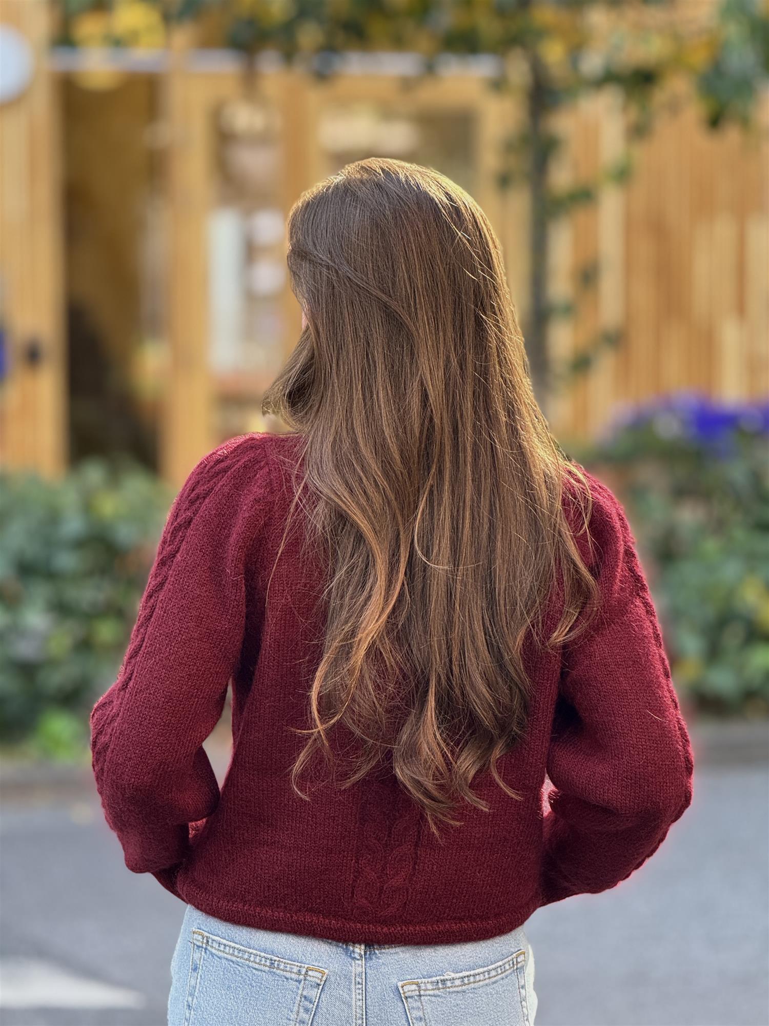 Edge Cardigan, Bordeaux
