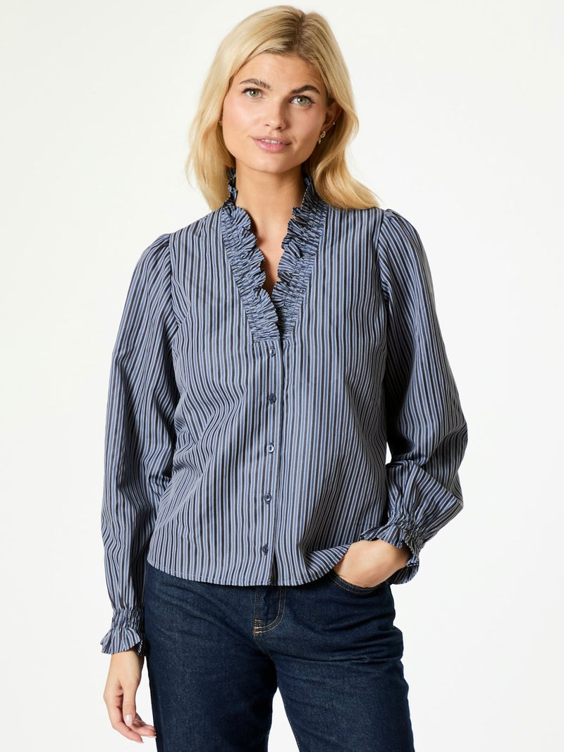 Brielle Twill Stripe Shirt