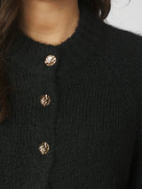 Benuta Fluffy Knit Cardigan, Black