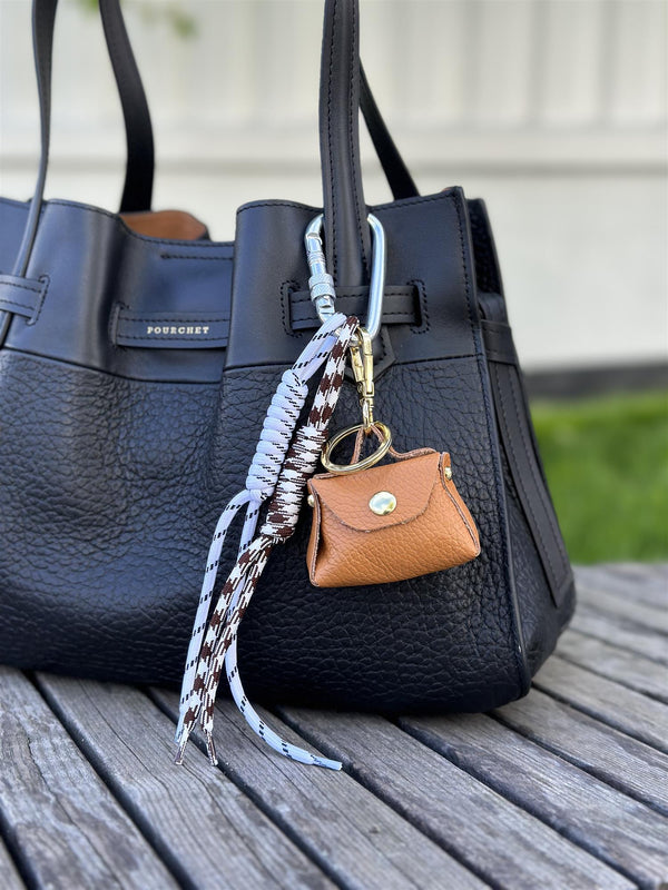 Bag Charm, Camel Purse