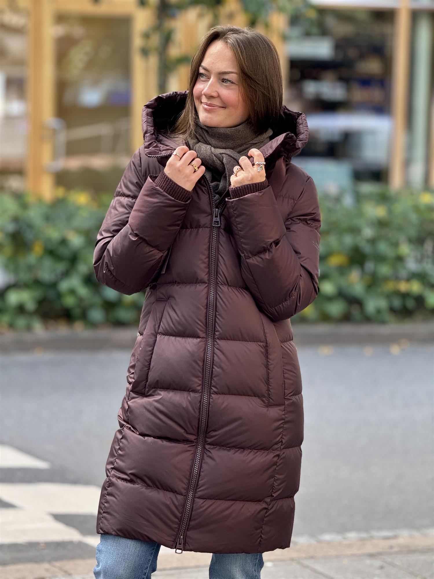 Outdoor Coats, Burgunder